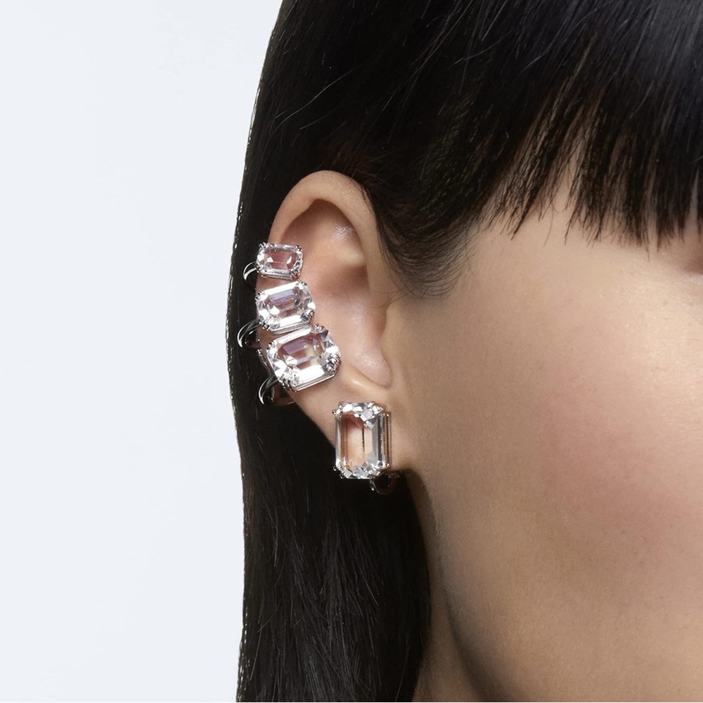 Swarovski Mesmera Rectangular Stud Earring In Cry… - image 2